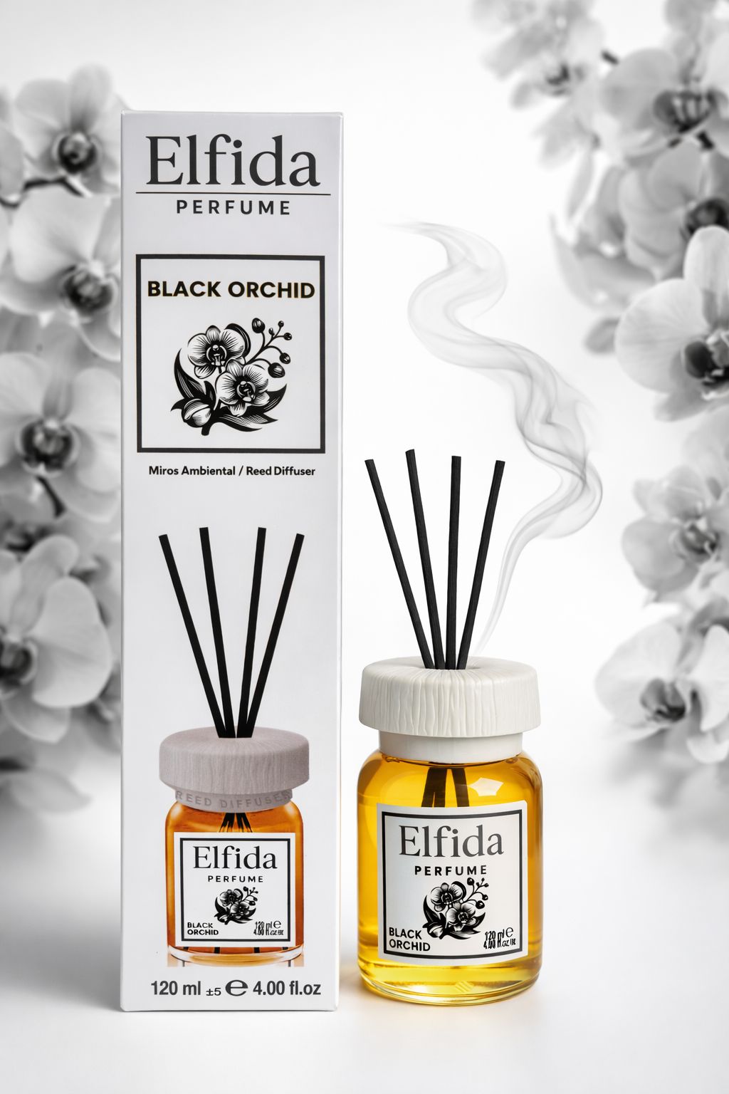 Odorizant de camera Elfida aroma Orhideea Neagra 120 ml